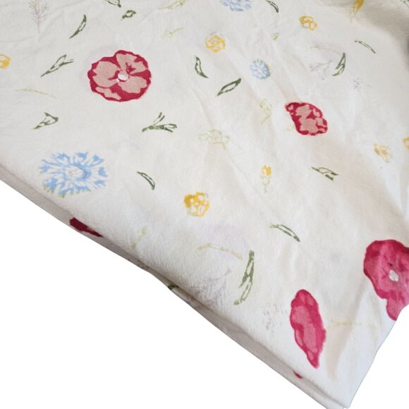 Couleur Nature Springfield Cotton Green Floral Tablecloth 2 Matching Napkins - Picture 11 of 12